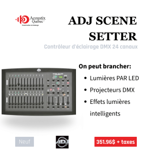 ADJ Scene Setter - Contrôleur d'éclairage DMX 24 canaux