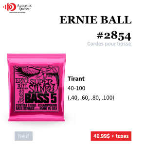 Ernie Ball 2854 - Super Slinky Bass 40-100