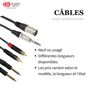 CÂBLE AUDIO PROFESSIONNELS