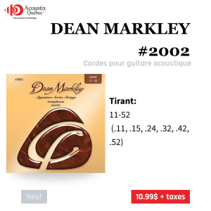 Dean Markley - 2002 - Signature Series Vintage Bronze Acoustic