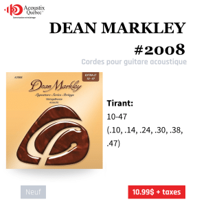 Dean Markley - 2008 - Signature Series Vintage Bronze Acoustic