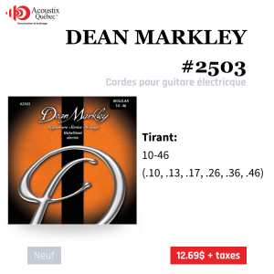Dean Markley - 2503 - Signature Series NickelSteel Electric