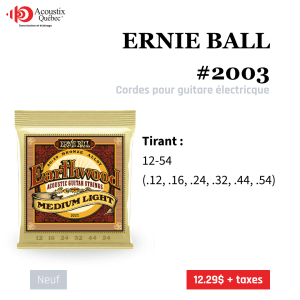 Ernie Ball - 2003- Earthwood Medium Light 12-54