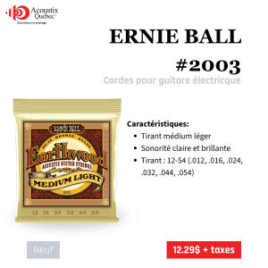 Ernie Ball - 2003- Earthwood Medium Light 12-54