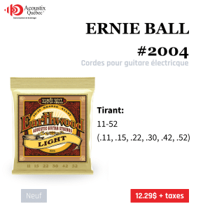 Ernie Ball – 2004-Earthwood Light 11-52