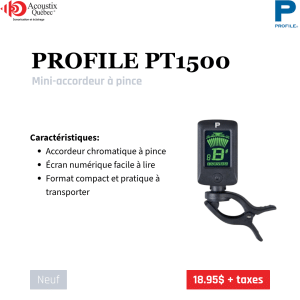 Profile - PT-1500 – Mini-accordeur à pince