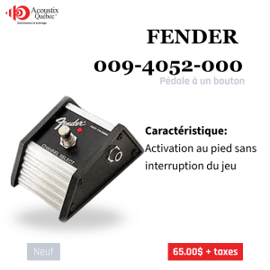 Fender 099-4052-000 - Pédale à un bouton (Footswitch)