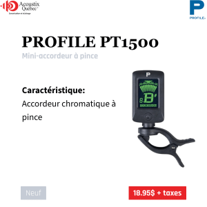 Profile - PT-1500 – Mini-accordeur à pince
